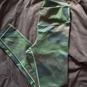 Yelete Camouflage Leggings - Green Gray